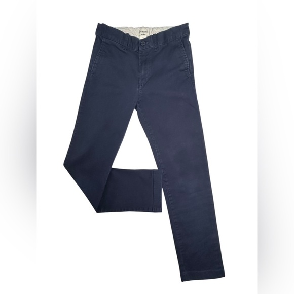 J. Crew Factory Boy's Navy Skinny Fit in Flex Chino Pants Size 10 - Picture 1 of 10